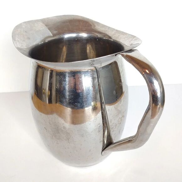 Stainless steel metal pitcher ICE cold water Lemonade Kitchen Staple - Picture 2 of 7